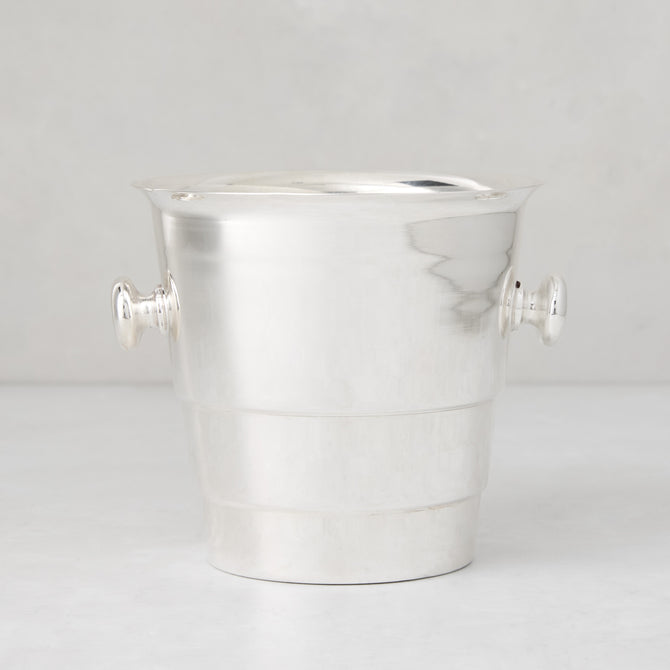 Vintage Silverplate Deco Shaped Zane Champagne Bucket