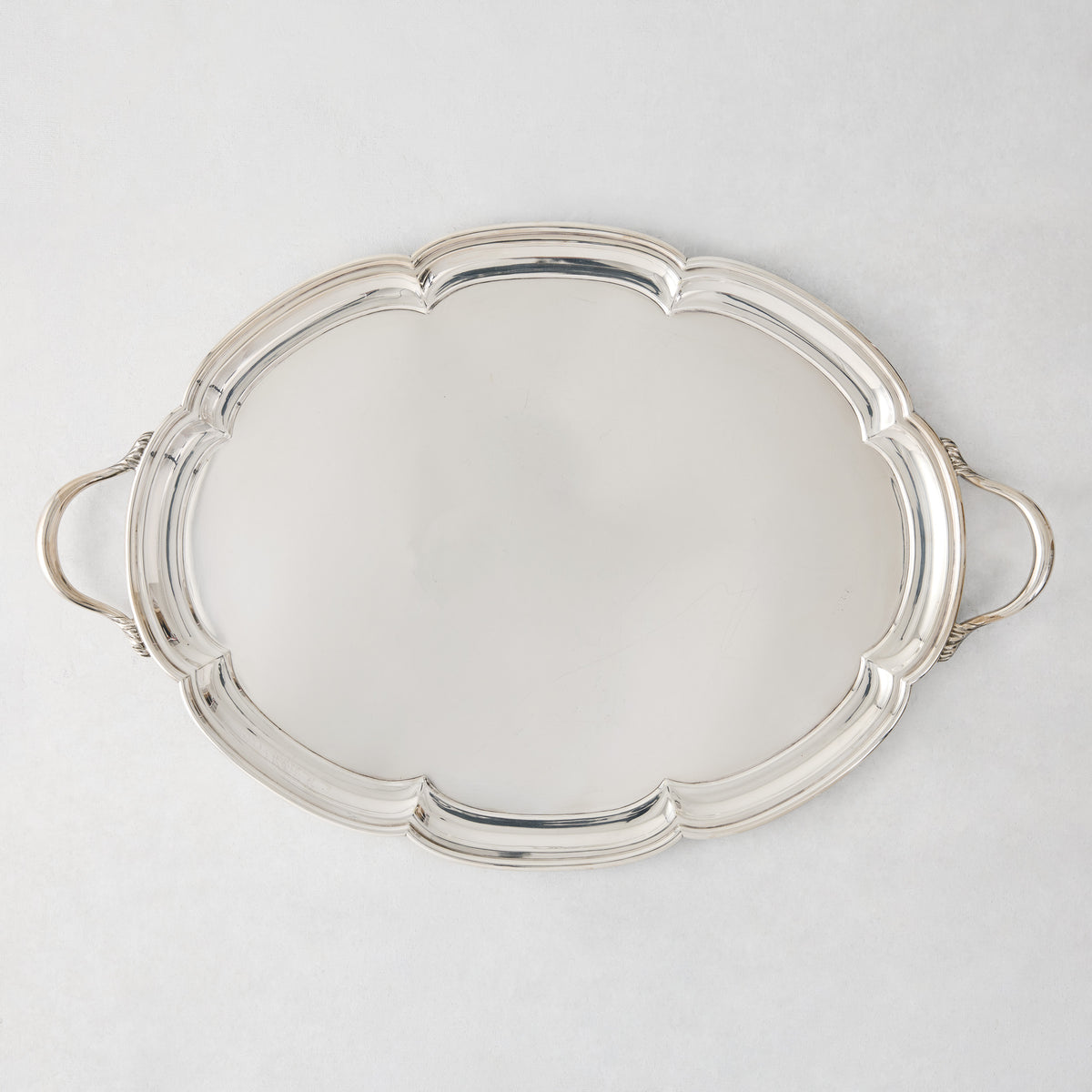 Vintage Silverplate Romy Oblong Tray 24"
