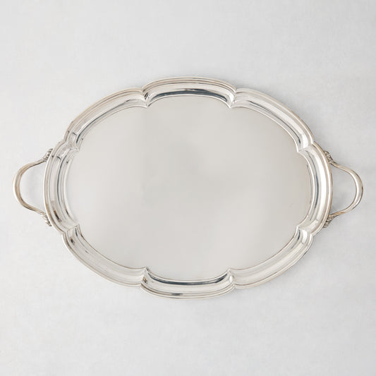 Vintage Silverplate Romy Oblong Tray 24"