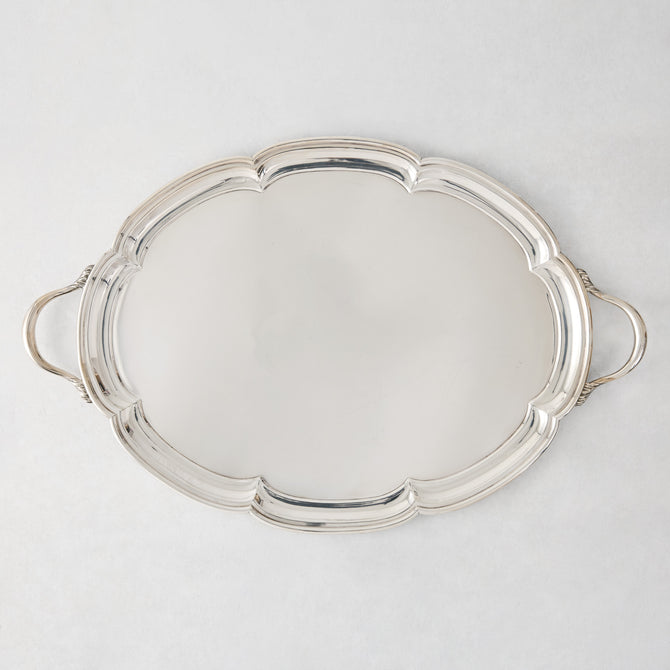 Vintage Silverplate Romy Oblong Tray 24"