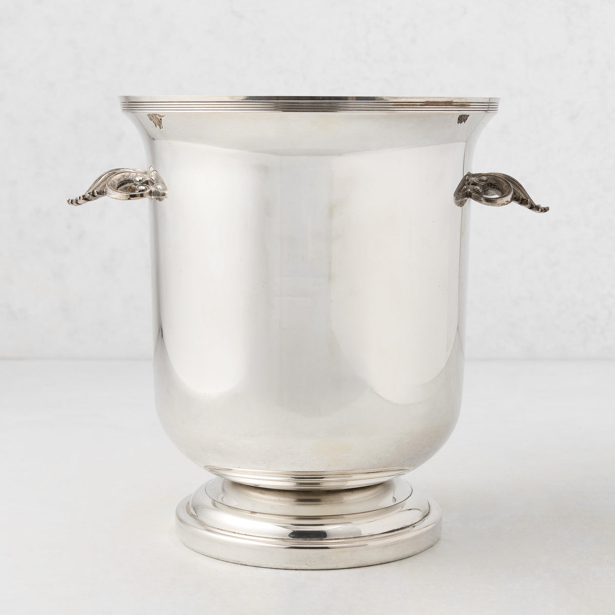 Vintage Silverplate Scroll Handles Larson Champagne Bucket