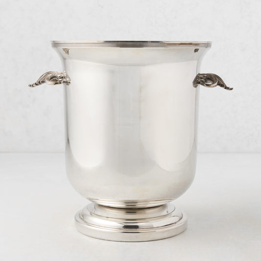 Vintage Silverplate Scroll Handles Larson Champagne Bucket