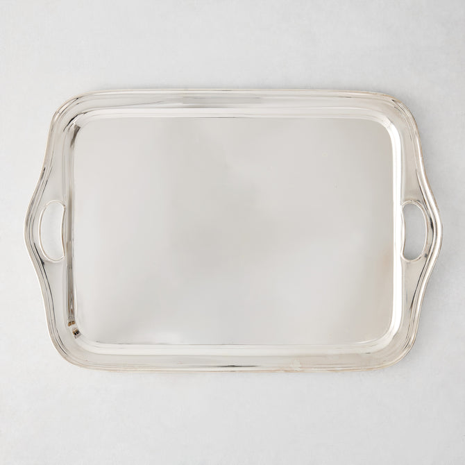 Vintage Silverplate Siliva Oblong Tray, 20"