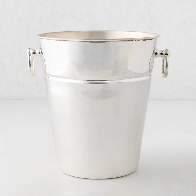 Vintage Silverplate Viola Champagne Bucket with Rings
