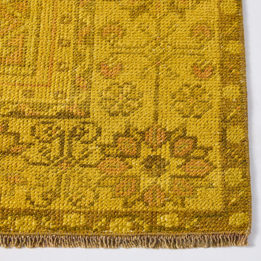 Vintage Yellow Sylvie Rug, 3'10 x 6'11