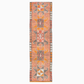 Vintage Orange, Red, & Black Turkish Runner Rug, 2'9x10'5