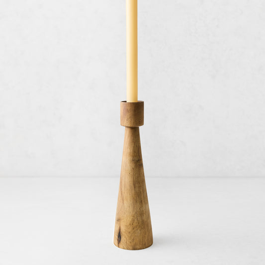Walnut Wood Candlestick