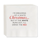 "White Christmas" Cocktail Napkins", Set of 50