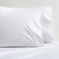 White Diamond Percale Pillowcases, set of 2, made from extra-long staple cotton with a subtle diamond detail.