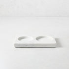 White Marble Dish Soap and Lotion Tray 
