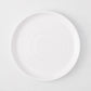 HG White Melamine Salad Plate, 8"Dia, modern lipped design.