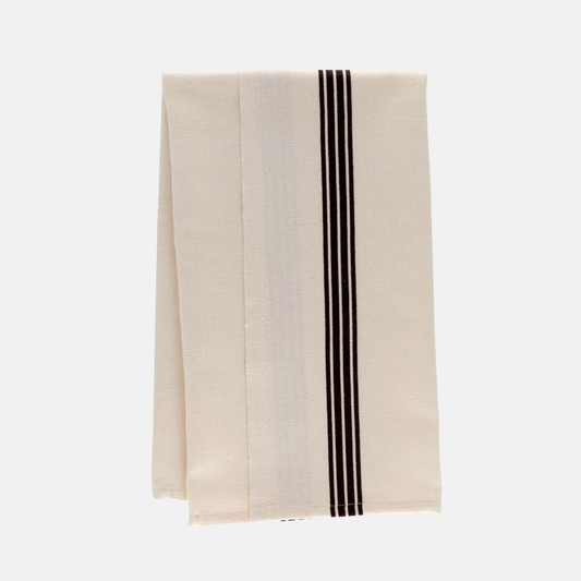 Ecru Piano Stripe Hand Towel Set
