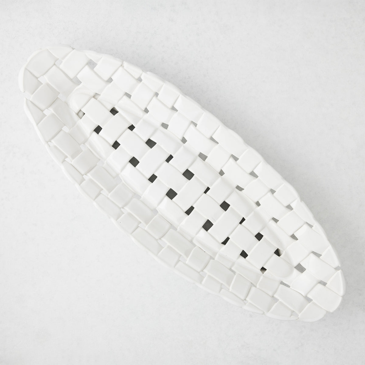 Woven Ceramic Baguette/Bread Basket