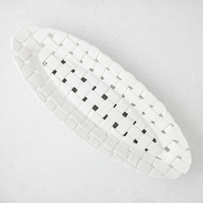 Woven Ceramic Baguette/Bread Basket