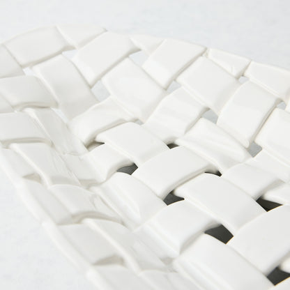 Woven Ceramic Baguette/Bread Basket
