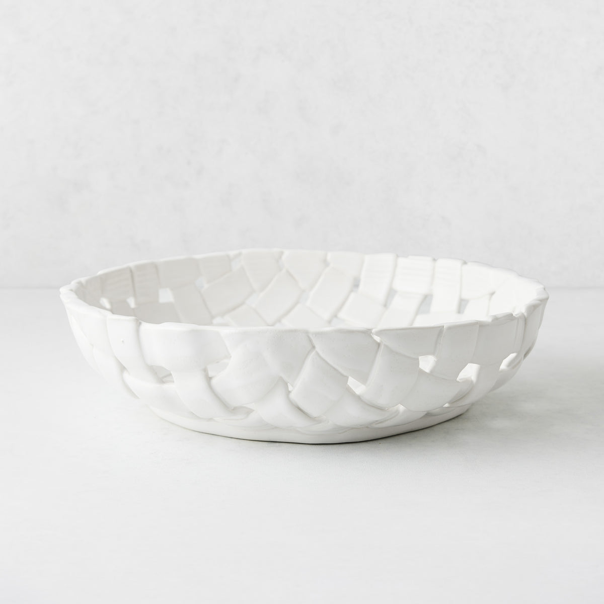 Woven Ceramic Fruit Bowl