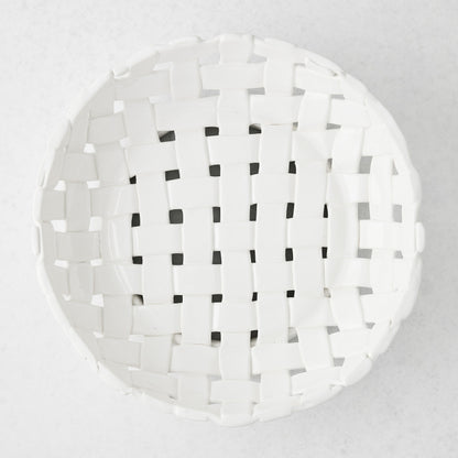 Woven Ceramic Fruit Bowl