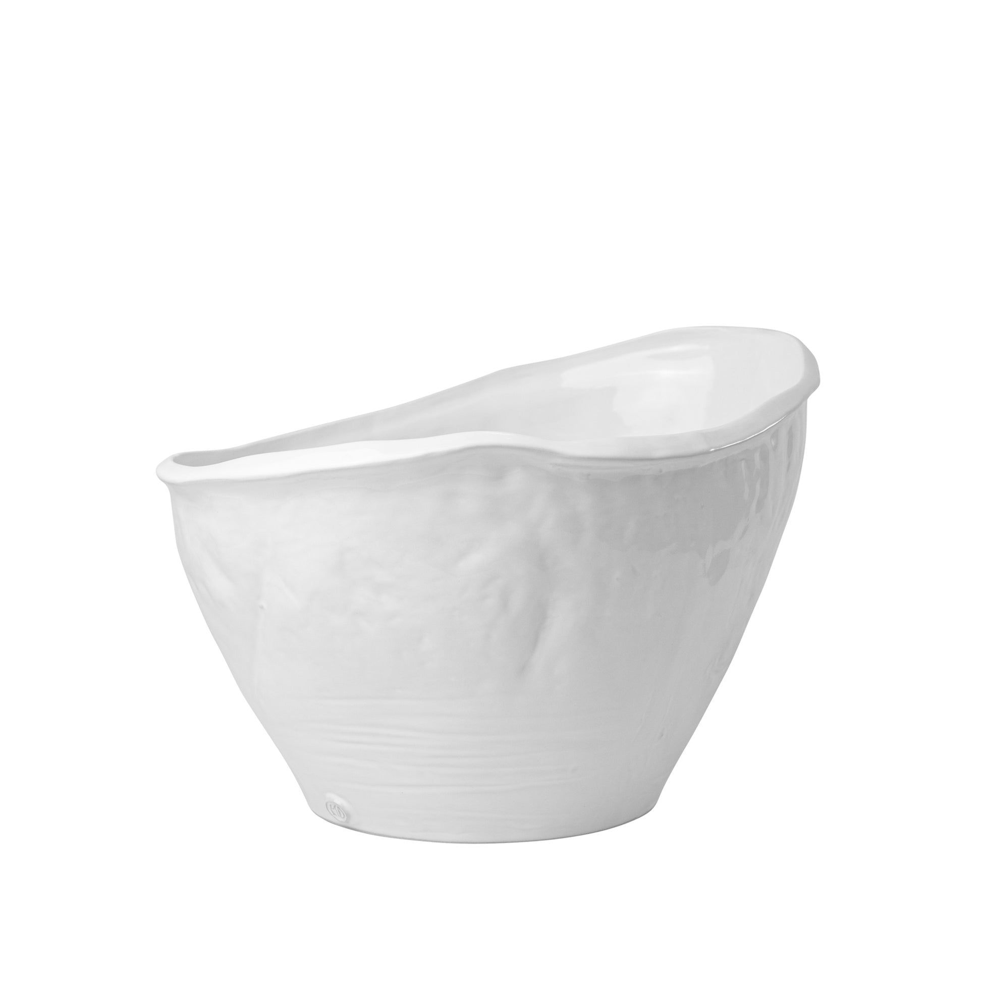 handmade organic white ceramic bowl 