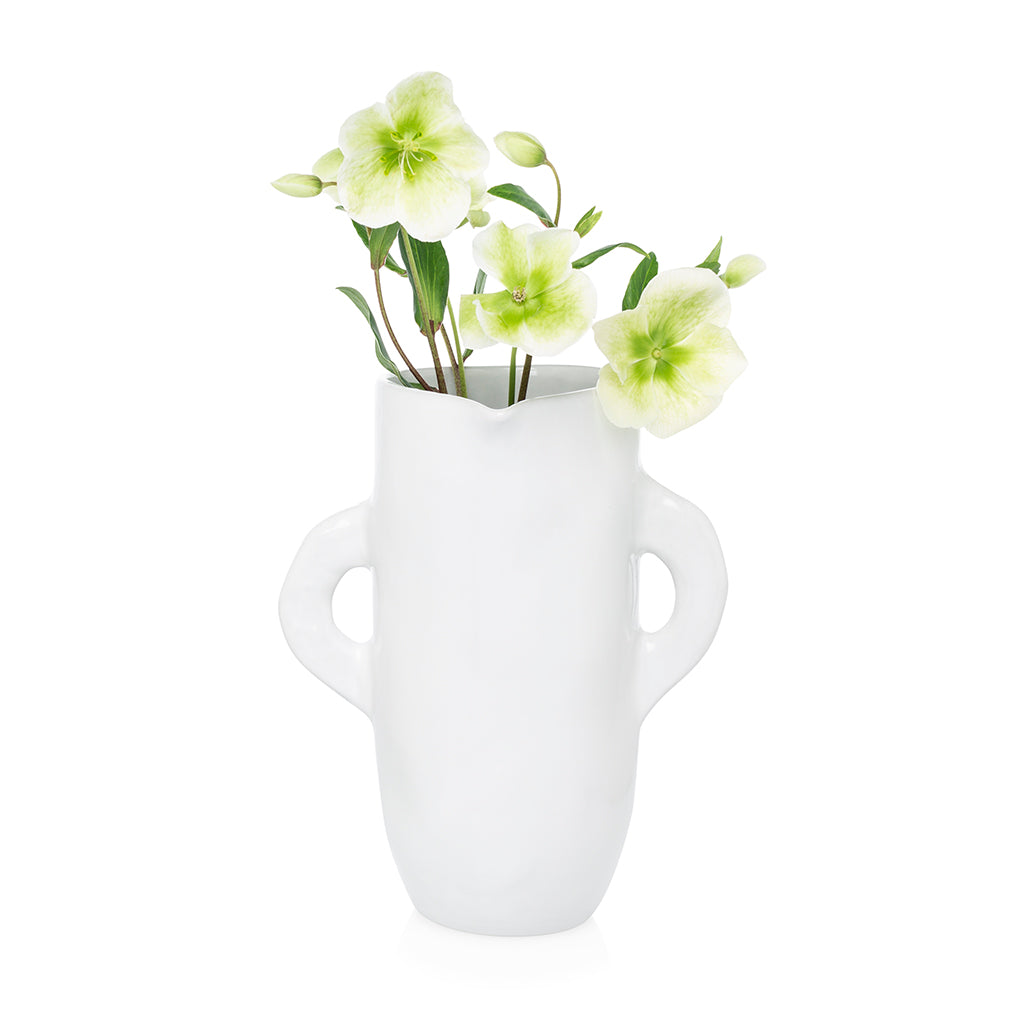 montes doggett white pitcher with handles