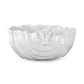 handmade textured ceramic bowl white