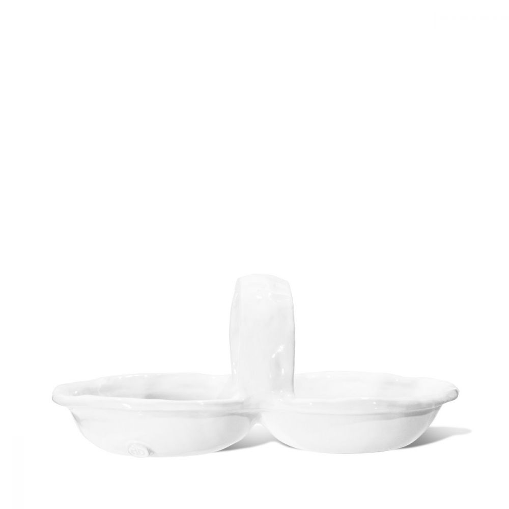 appetizer dish with handle