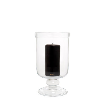 footed chalice glass candle holder 
