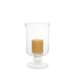 small footed glass candle holder tabletop 