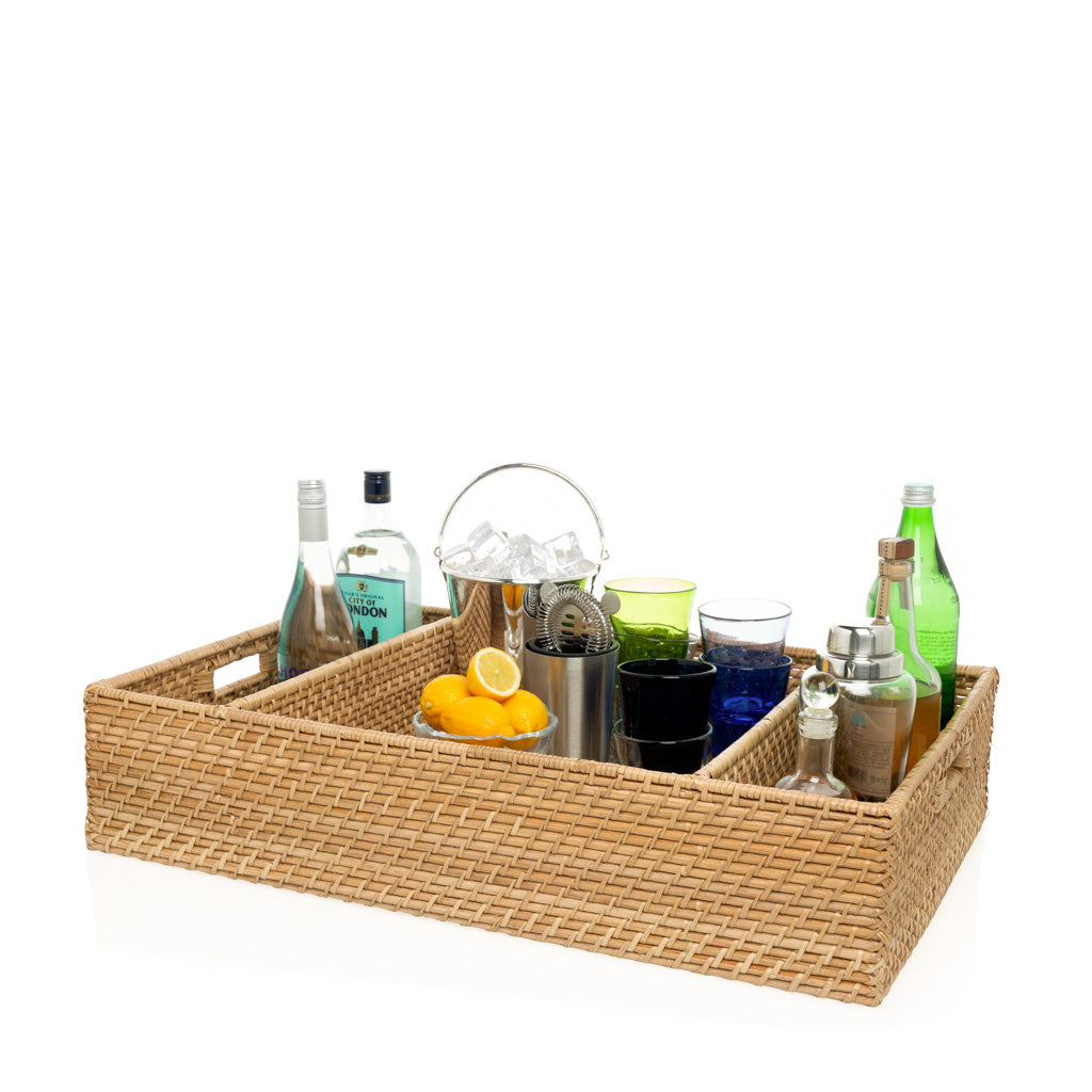 sectioned bar tray 