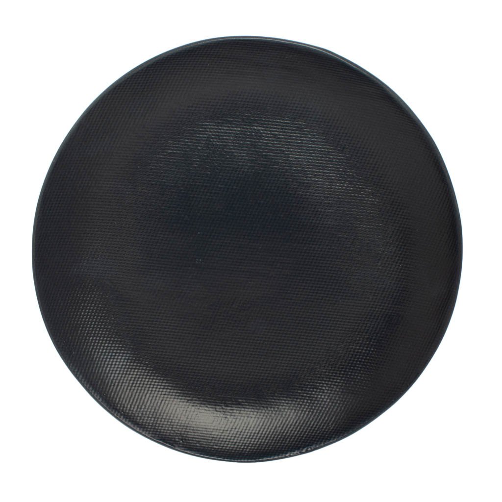 Black matte graphite dinner plate