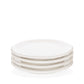 Set of 4 white appetizer small plates