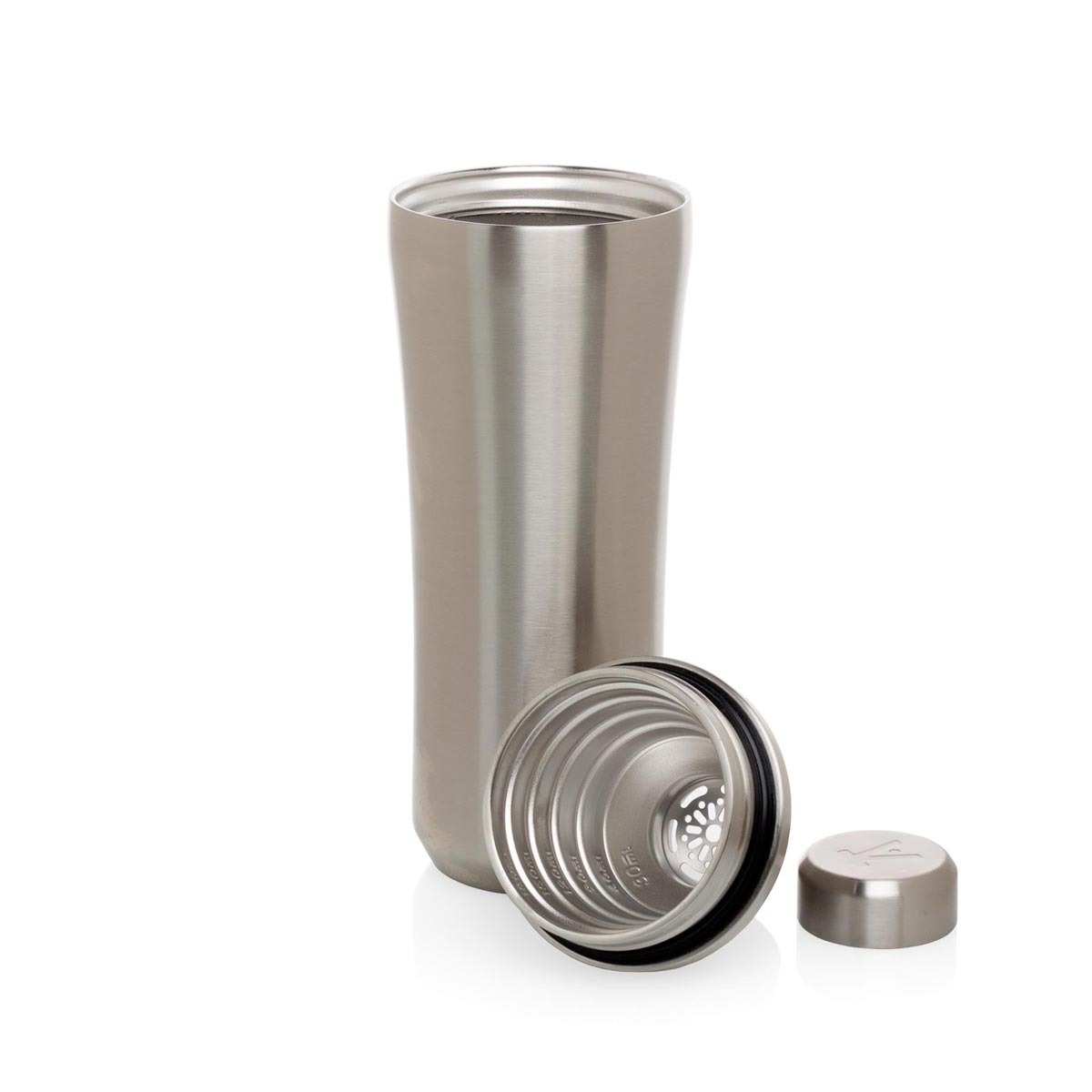 Hudson Grace Craft Cocktail Shaker with Lid Off