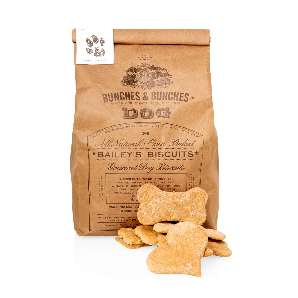 dog biscuits brown bag