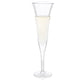 Large hand blown champagne glass