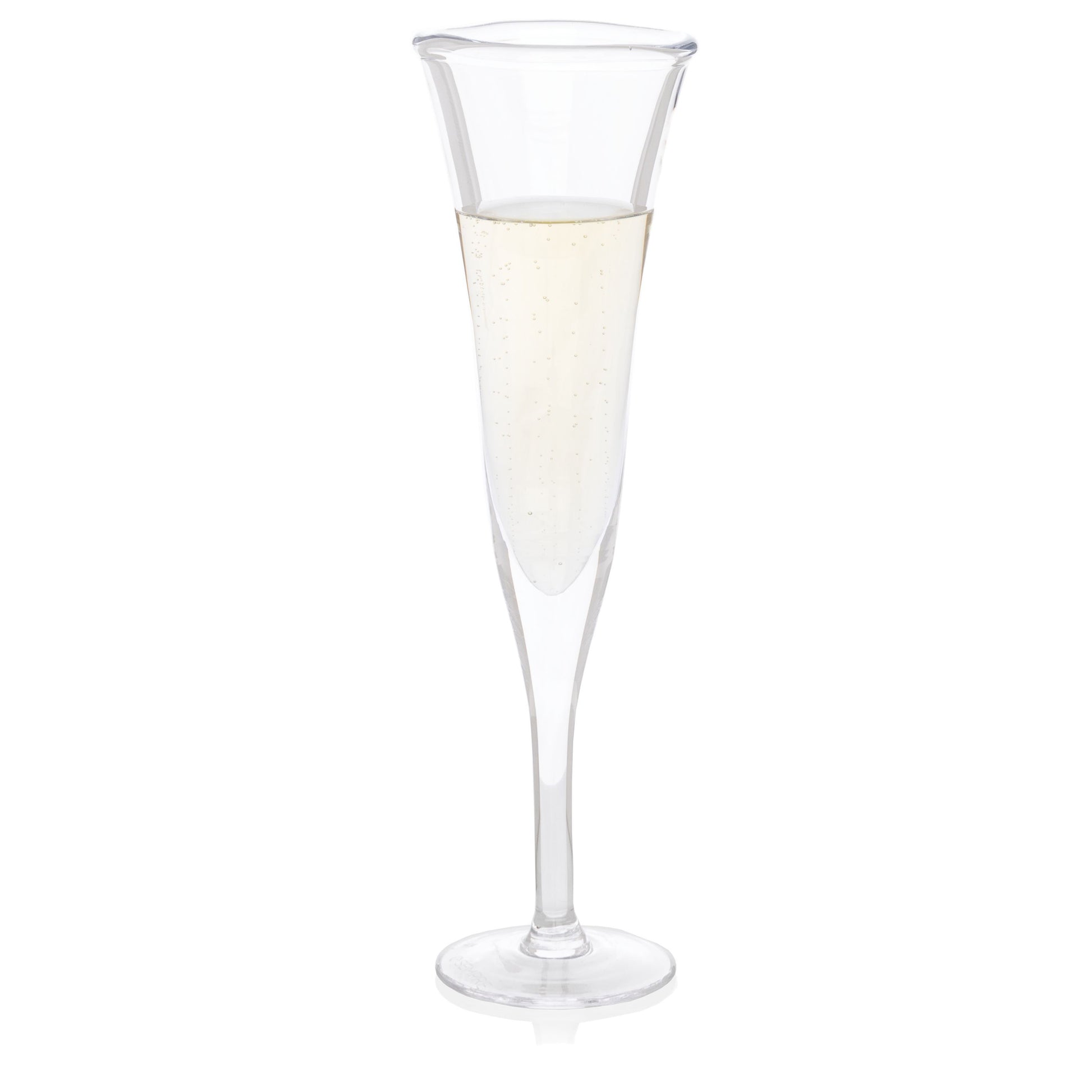 Custom Cylinder Champagne Flutes - Elegant Wedding Champagne Flutes - Lead  Free Crystal Champagne Flutes - Custom Wedding Glasses - Set of 2