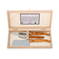 Olive Wood Cheese Knives, Set of 3 in wood box