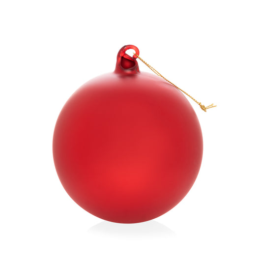 red sphere ornament matte