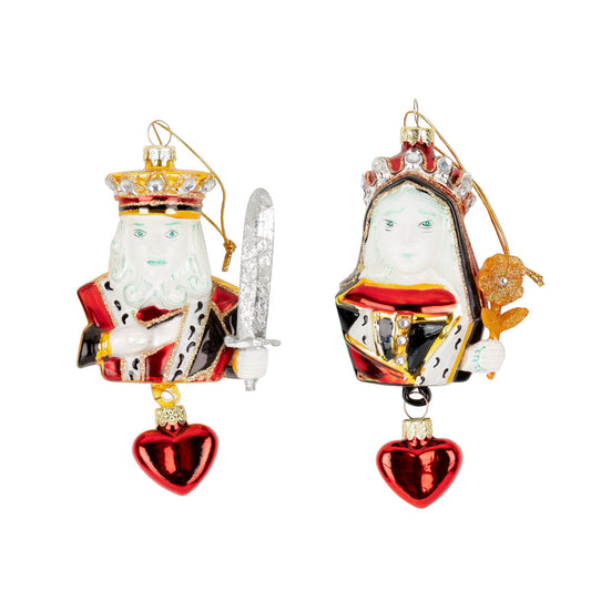 king and queen of hearts ornaments 