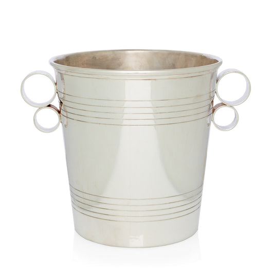 Double handled vintage silver ice bucket 