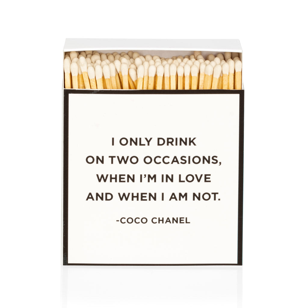 Votive Candles. Set of 3. Coco Chanel Quotes. Gift Boxed.