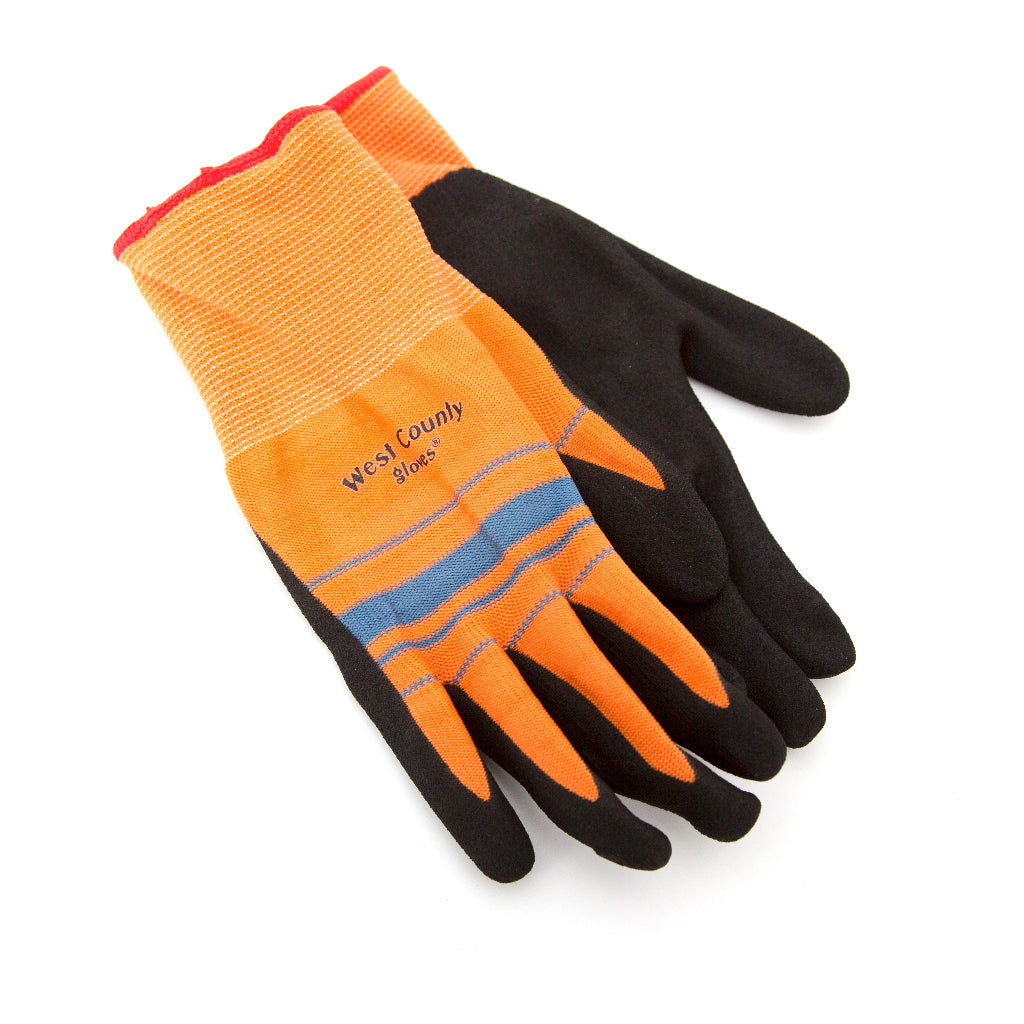 Orange Garden Grip Gloves
