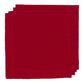 Hudson Grace bright red washed linen square napkin