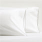 Grey Tip-Stitched Percale Pillowcases, set of 2