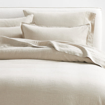 Khaki Washed-Linen Bedding Set