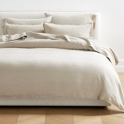 Khaki Washed-Linen Bedding Collection
