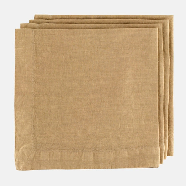 Hudson Grace light brown square linen large 