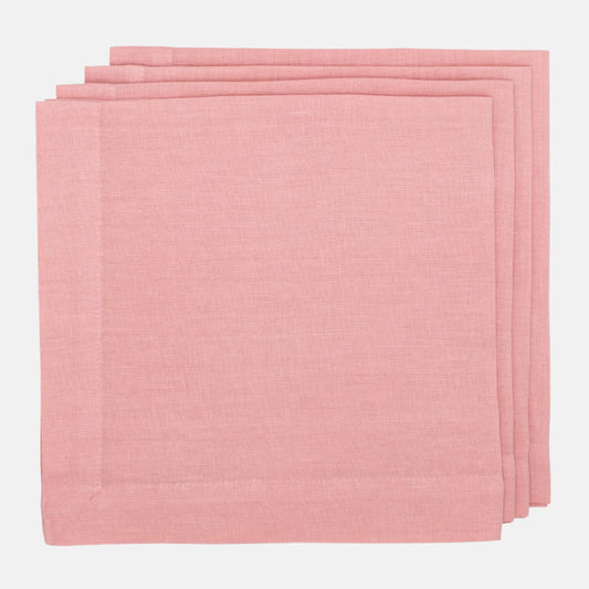 Clover Pink HG Signature Hand-dyed Linen Napkin