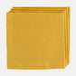 Hudson Grace yellow washed linen square 