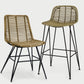 Hermosa woven indoor counter and bar stools 
