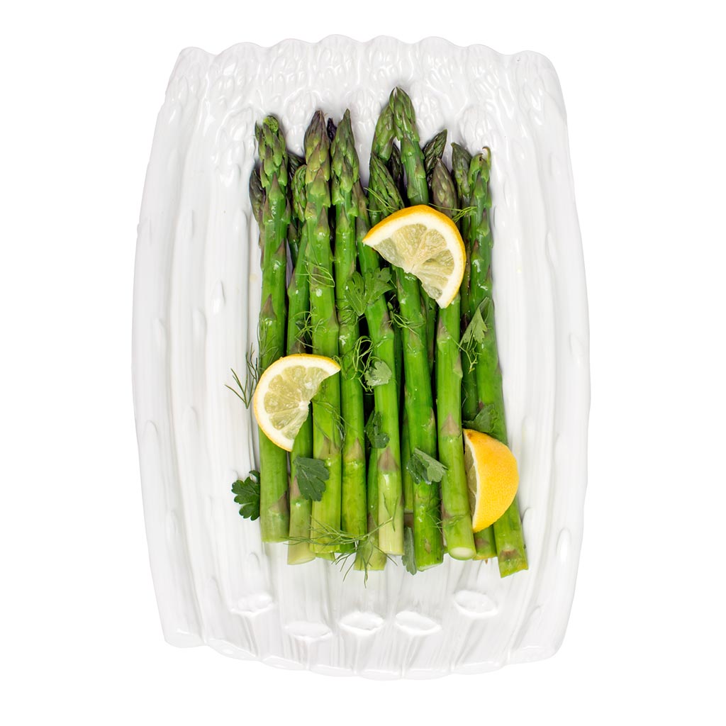 asparagus platter entertaining dinner party 