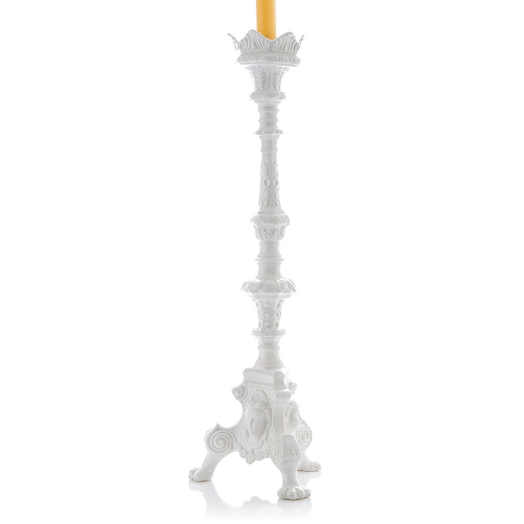 italian footed candlestick
